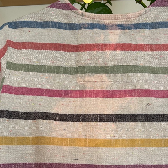 Ace & Jig Multicolor Striped Button-Shoulder Blouse - Picture 6 of 7